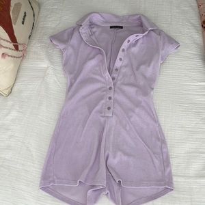Liliac terry cloth romper